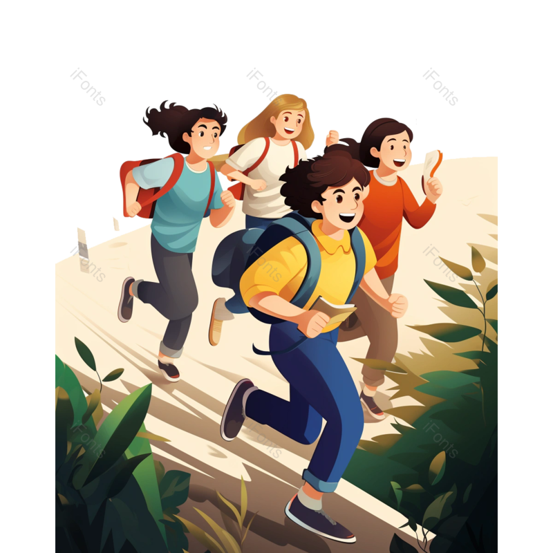 元素图片,奔跑元素,素材PNG,人物免抠素材